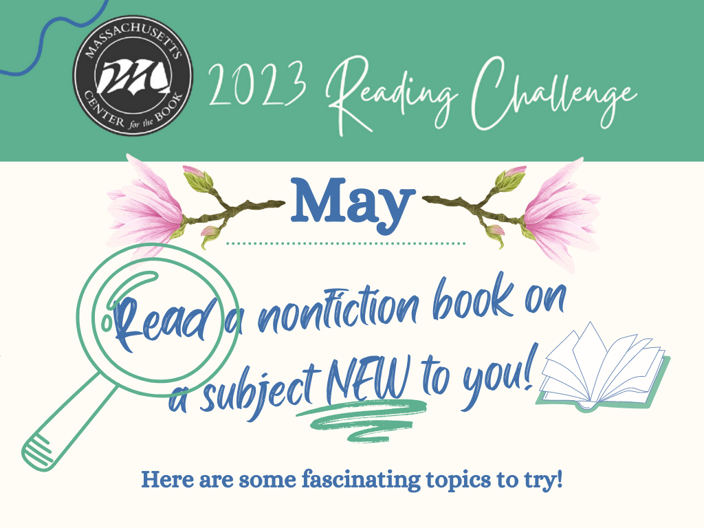 2023 Reading challenge MAY slide image
