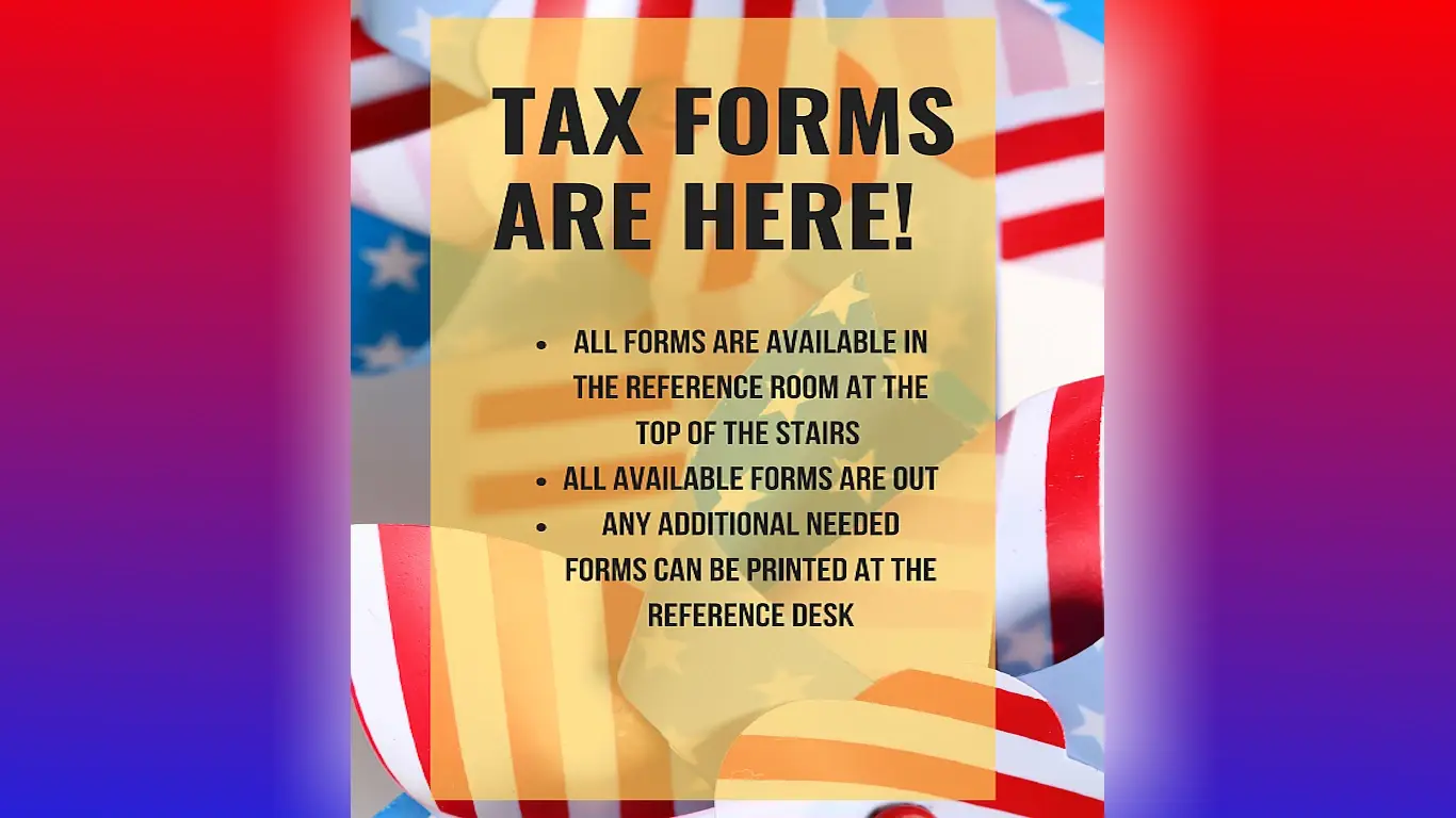 Tax Forms Have Arrived slide image