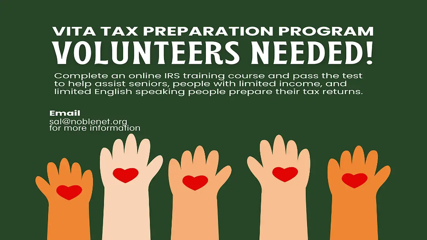 VITA Tax Volunteers Needed slide image