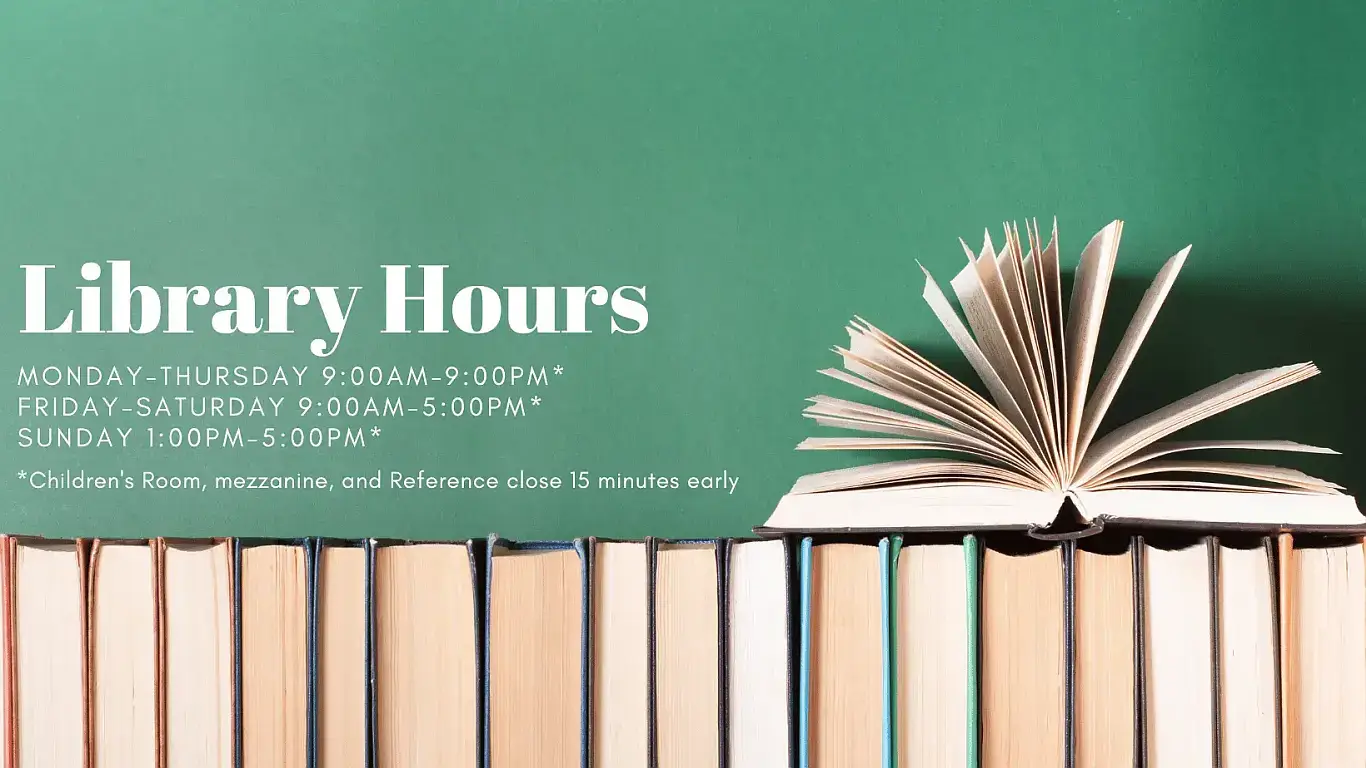 Regular Library Hours Slide