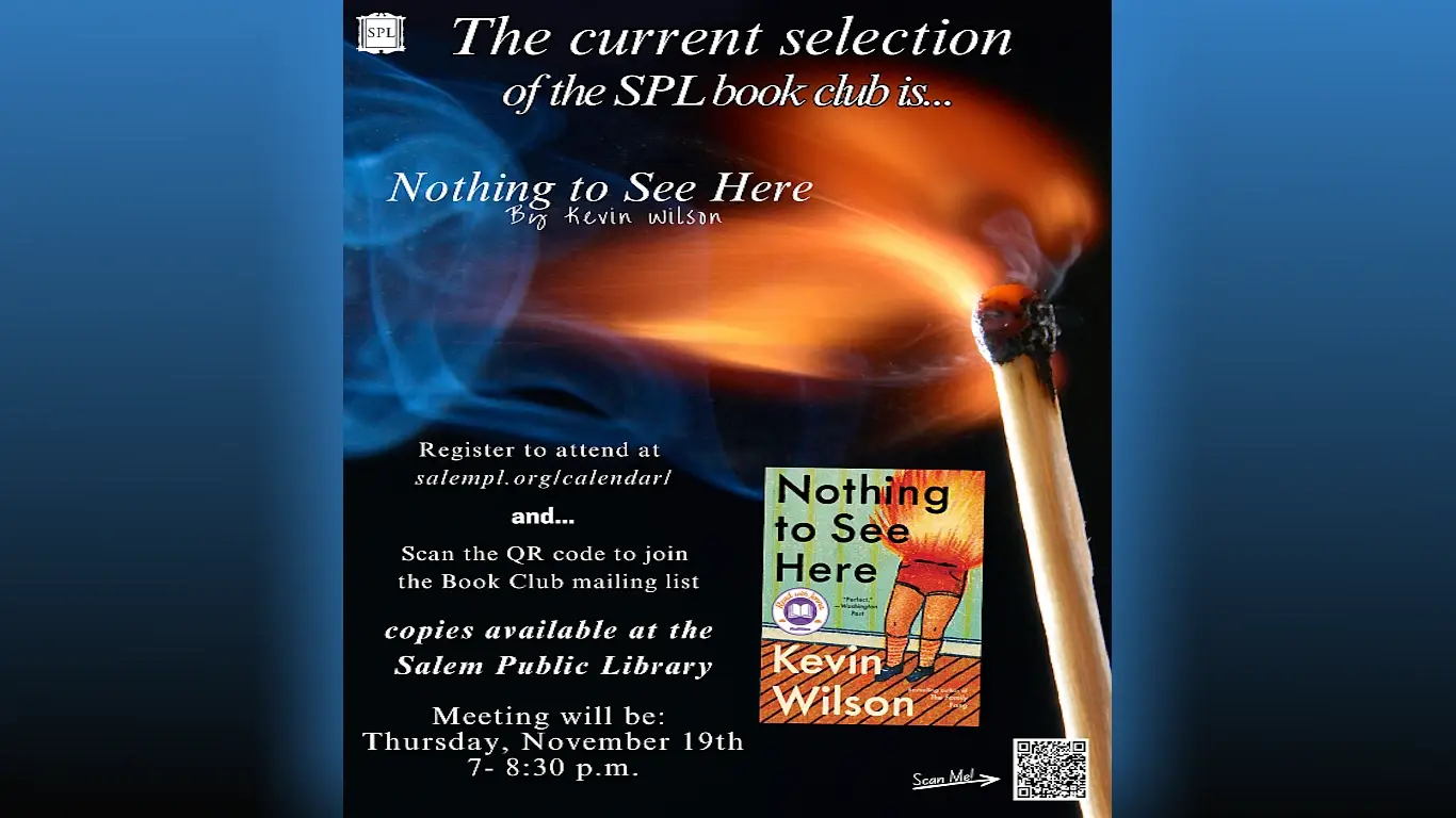 Adult Book Club Nothing to See Here slide