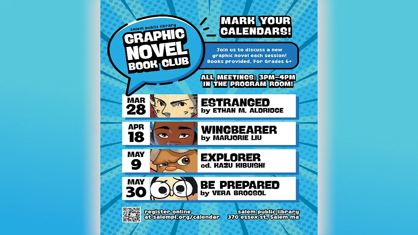 Graphic Novel Book Club Spring slide